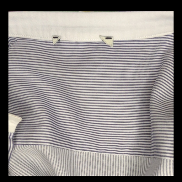 Striped blue and white shirt size 38. Size 6 in US size. - Picture 8 of 9